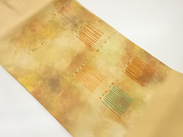 変わり縞模様織出し名古屋帯